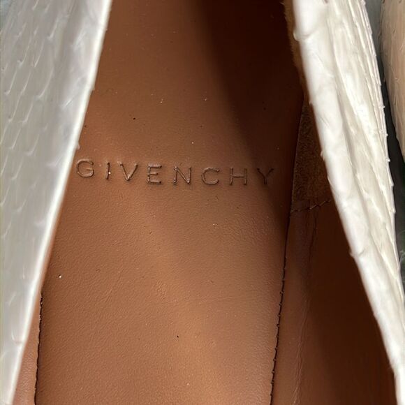 Givenchy Snakeskin Ballet Round Toes Flats Sz 37.5 - Picture 11 of 13